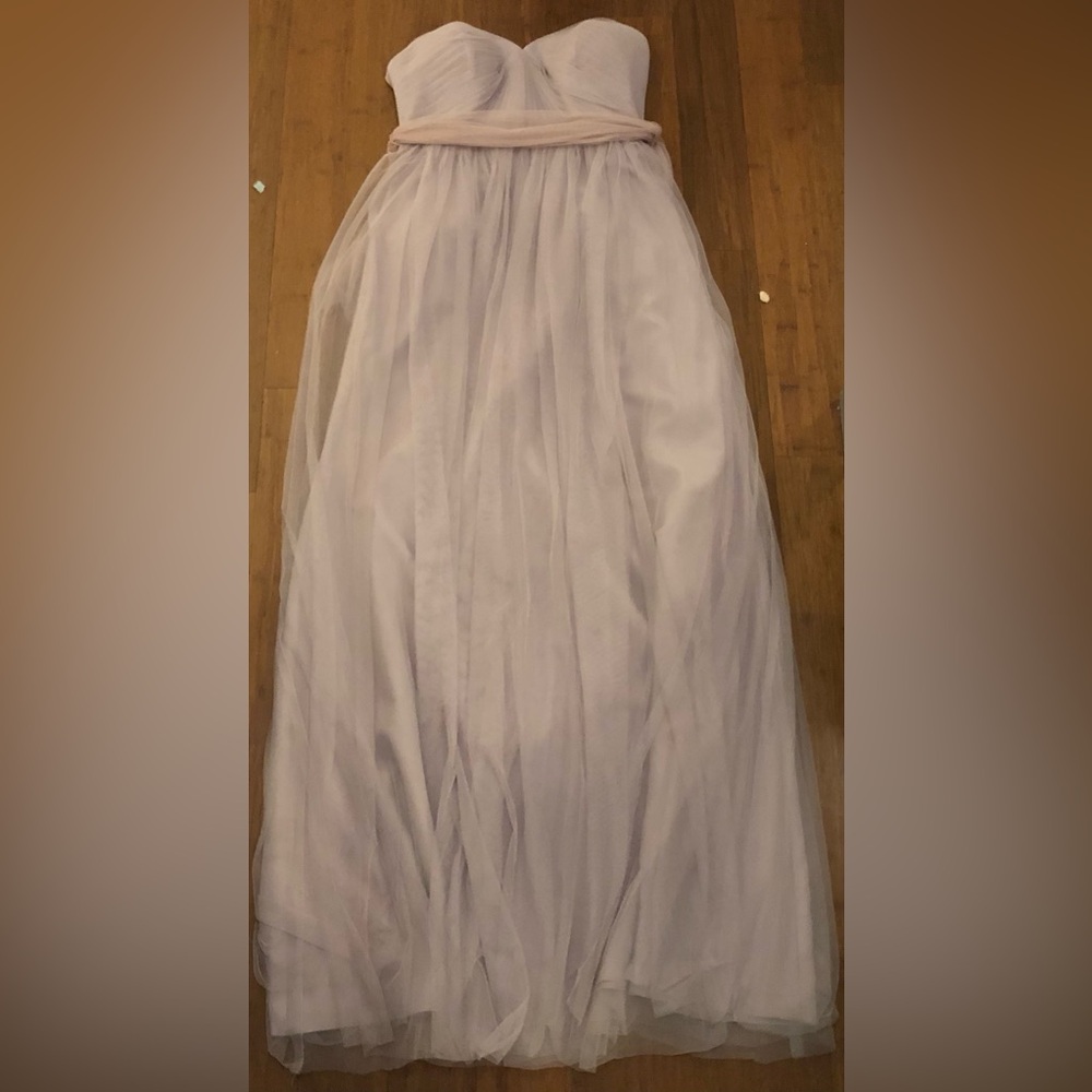 Jenny Yoo Dress Gown Maxi Formal Wedding Annabelle Convertible Lavender Pink 12
